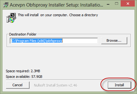 Install Acevpn Obfsproxy