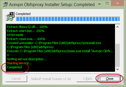 Install Acevpn Obfsproxy Complete