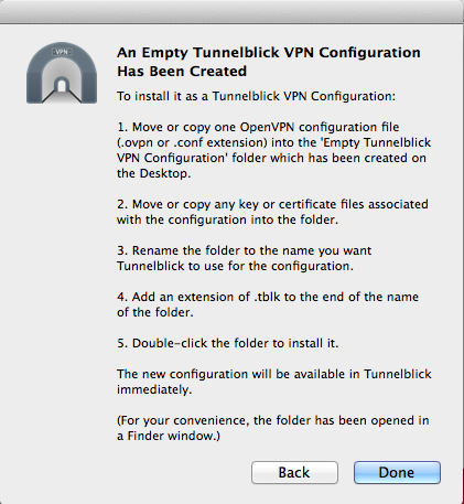 Open Private Configurations Folder