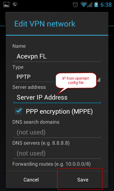 dns vpn android