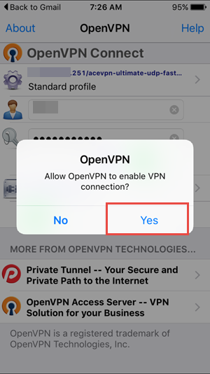 Allow VPN Access