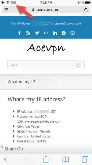 Verify VPN IP Address