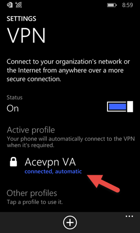 VPN Connected