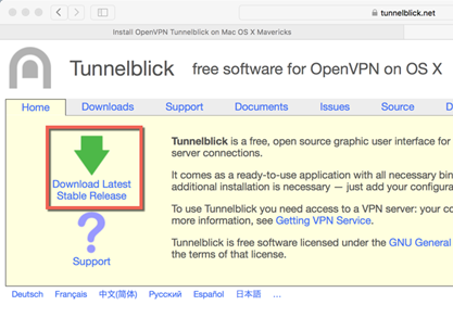private tunnel vpn settings for mac